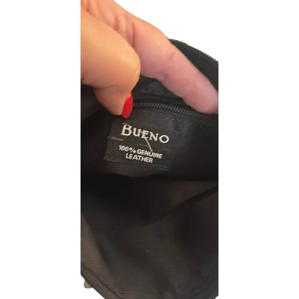 Bueno Black 100% Leather Purse